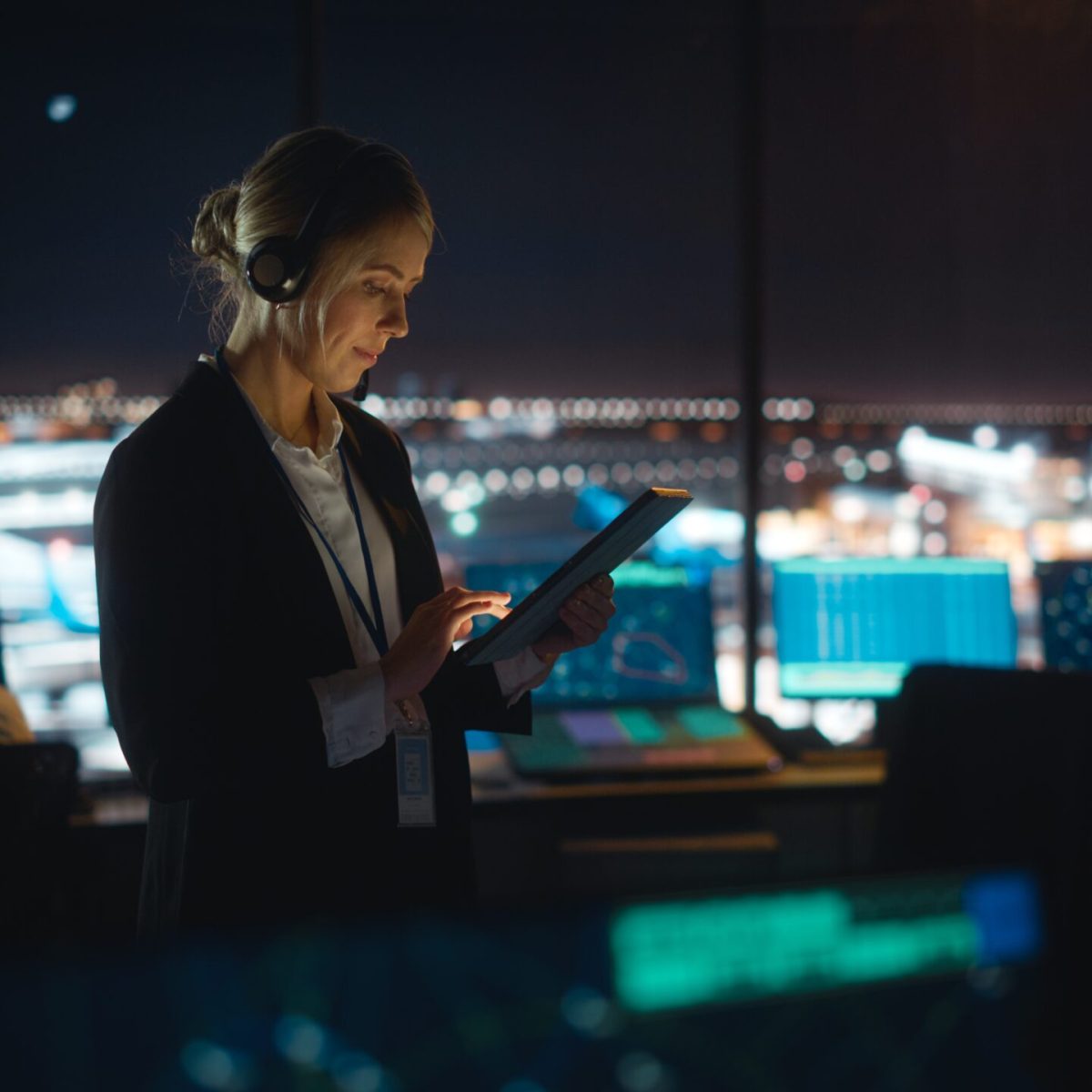 Caucasian,Female,Air,Traffic,Controller,Working,On,Tablet,In,Airport Caucasian,Female,Air,Traffic,Controller,Working,On,Tablet,In,Airport